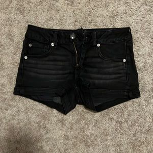 American Eagle black shorts.